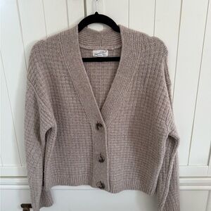 Universal Thread Taupe Button-Up Cardigan